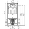 Набор инсталляции для унитаза ALCAPLAST ALCA WC ALCA AM101/1120-3:1 RU M70-0 с кнопкой белой, с сиденьем CET_WC_ALCA_AM101_1120_3_1