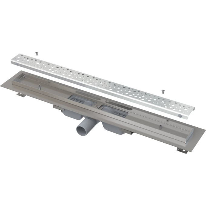 Водоотводящий желоб ALCAPLAST APZ111-650 АНТИВАНДАЛ с решеткой, низкий