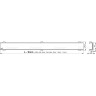 Водоотводящий желоб ALCAPLAST APZ1106-950 PROFESSIONAL с порогами для цельной решетки, низкий, вертикальный слив